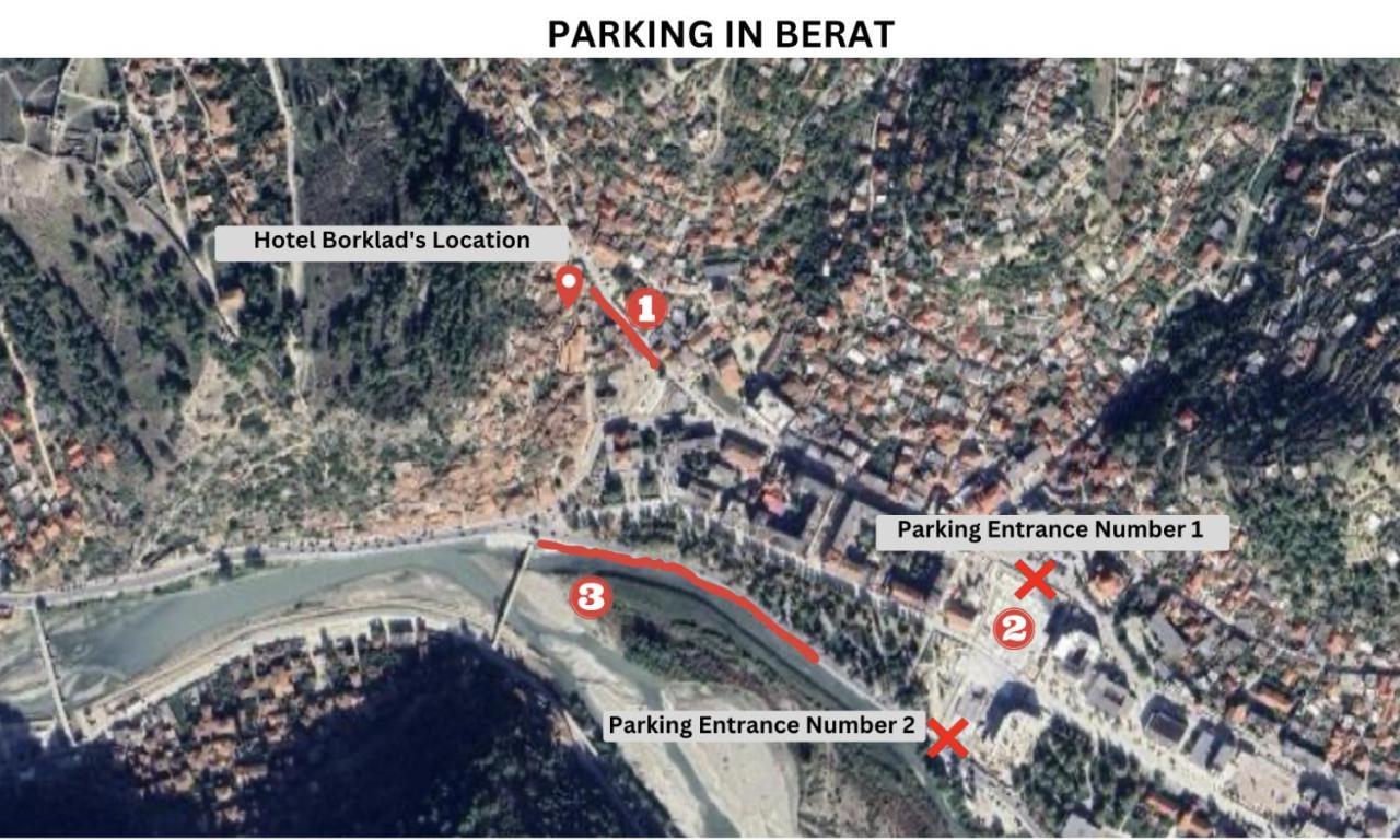 Hotel Borklad Berat Kültér fotó
